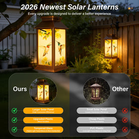 Ccinny tempered-glass lantern provides durable, clear illumination