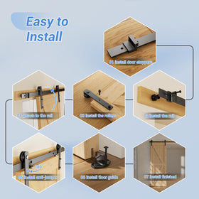 CCJH spliced rails during installation with spacers and floor guide.