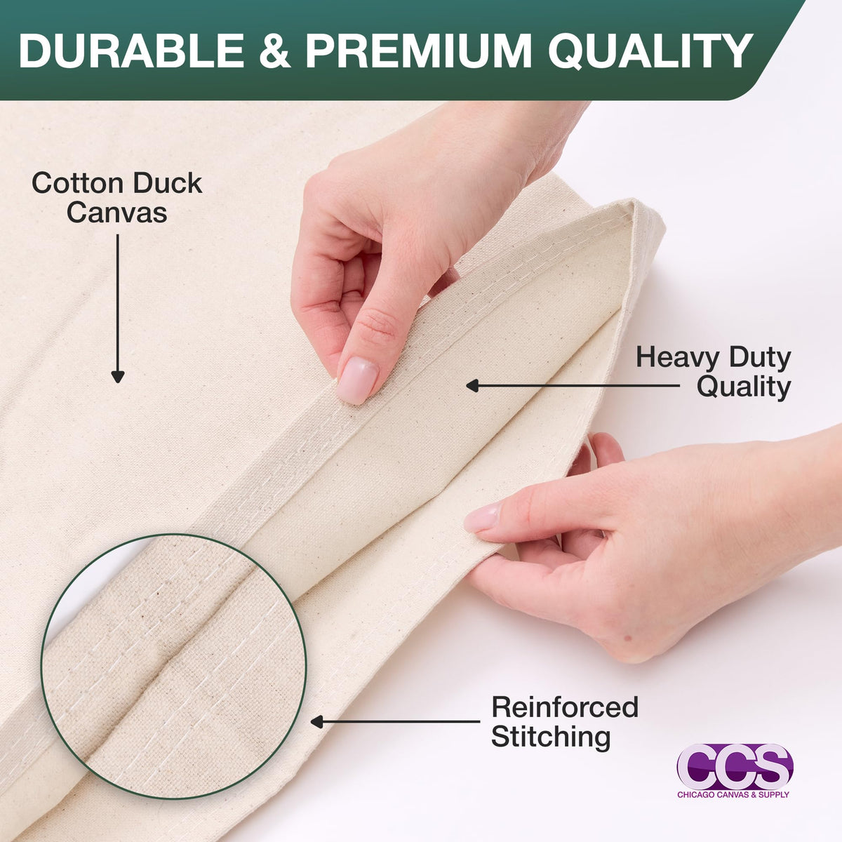 CCS Canvas Drop Cloth provides floor protection during renovations and messy jobs