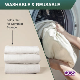 CCS Canvas Drop Cloth is washable and reusable for sustainable protection