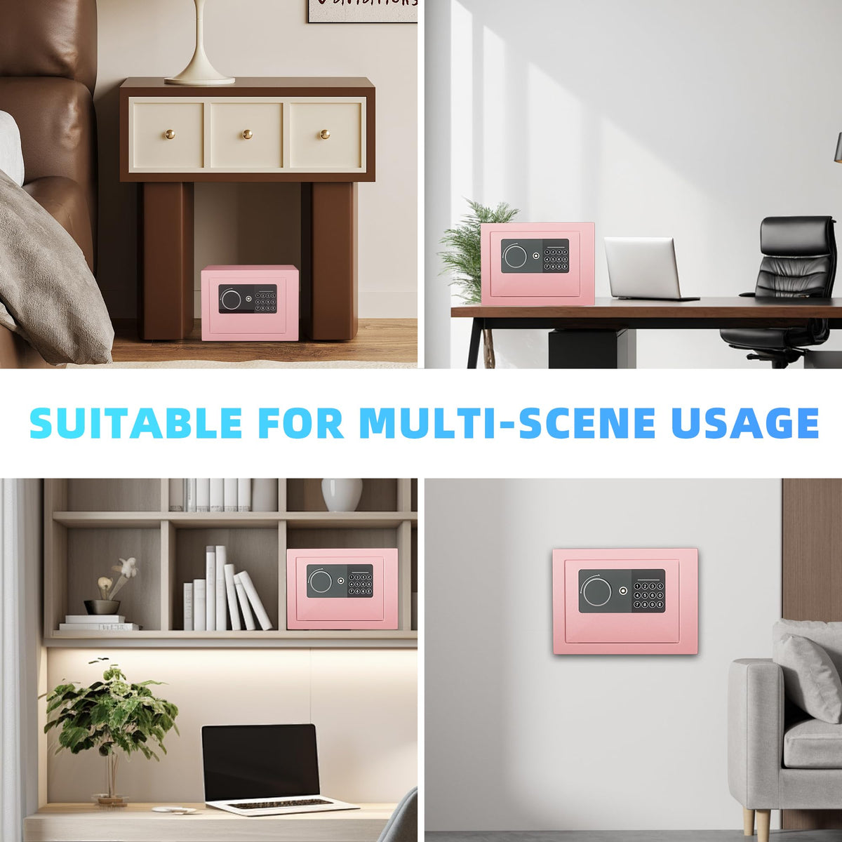 CDC DIGI pink safe in study or bedroom offers discreet protection.