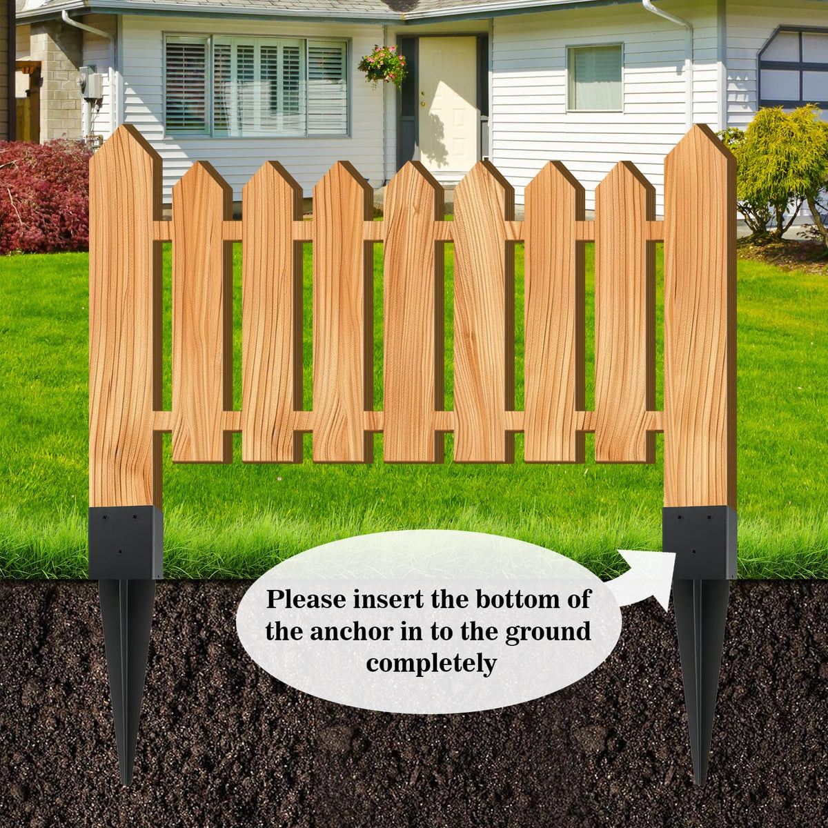 CDFYJHFDQ anti rust coating fence anchor adds long lasting outdoor stability.