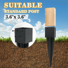 CDFYJHFDQ black powder coated fence stake stands up to weather and corrosion.