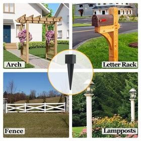 CDFYJHFDQ easy install fence post anchor simplifies DIY projects.