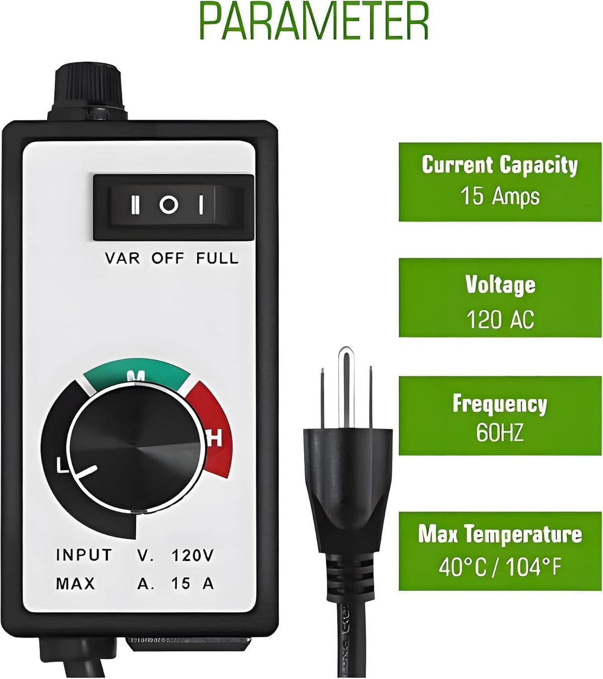 CDMALL exhaust fan application with safe, adjustable operation