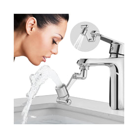Cecefin 1080° rotate faucet aerator enables versatile reach for dishes and facial rinsing