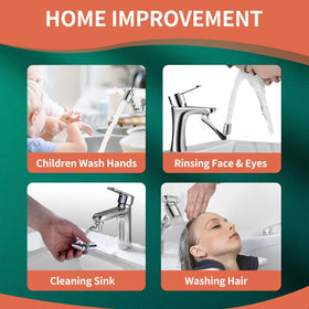 Cecefin easy-install faucet extender with three sizes for common faucet threads
