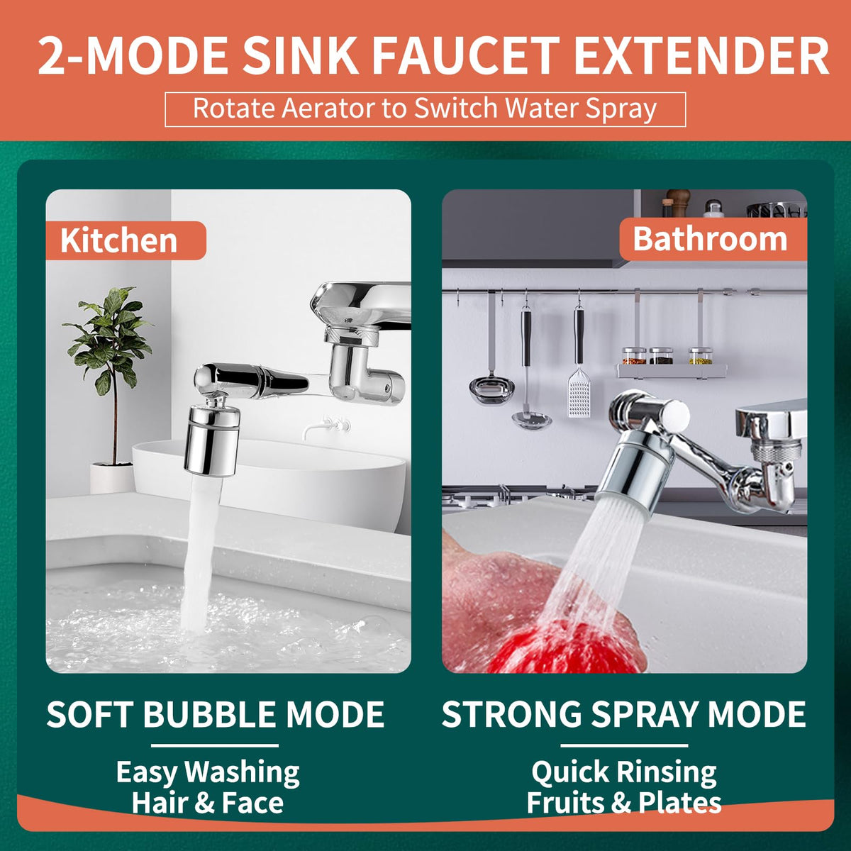 Cecefin premium brass and ABS construction resists rust and simplifies cleaning