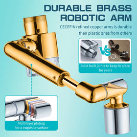CECEFIN premium-brass-abs-material ensures durable, corrosion-resistant construction.