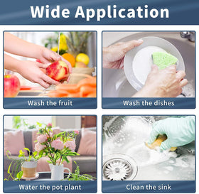 Cecefin sprayer head switch provides convenient water control during chores.