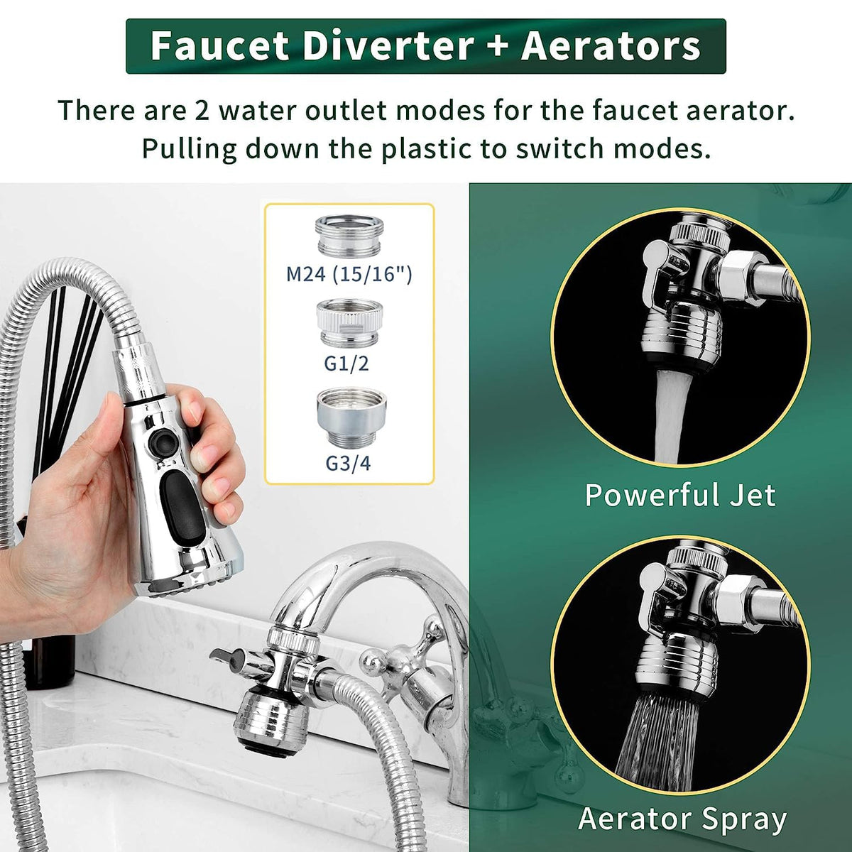 CECEFIN stainless-steel hose extension with extended reach for cleaning