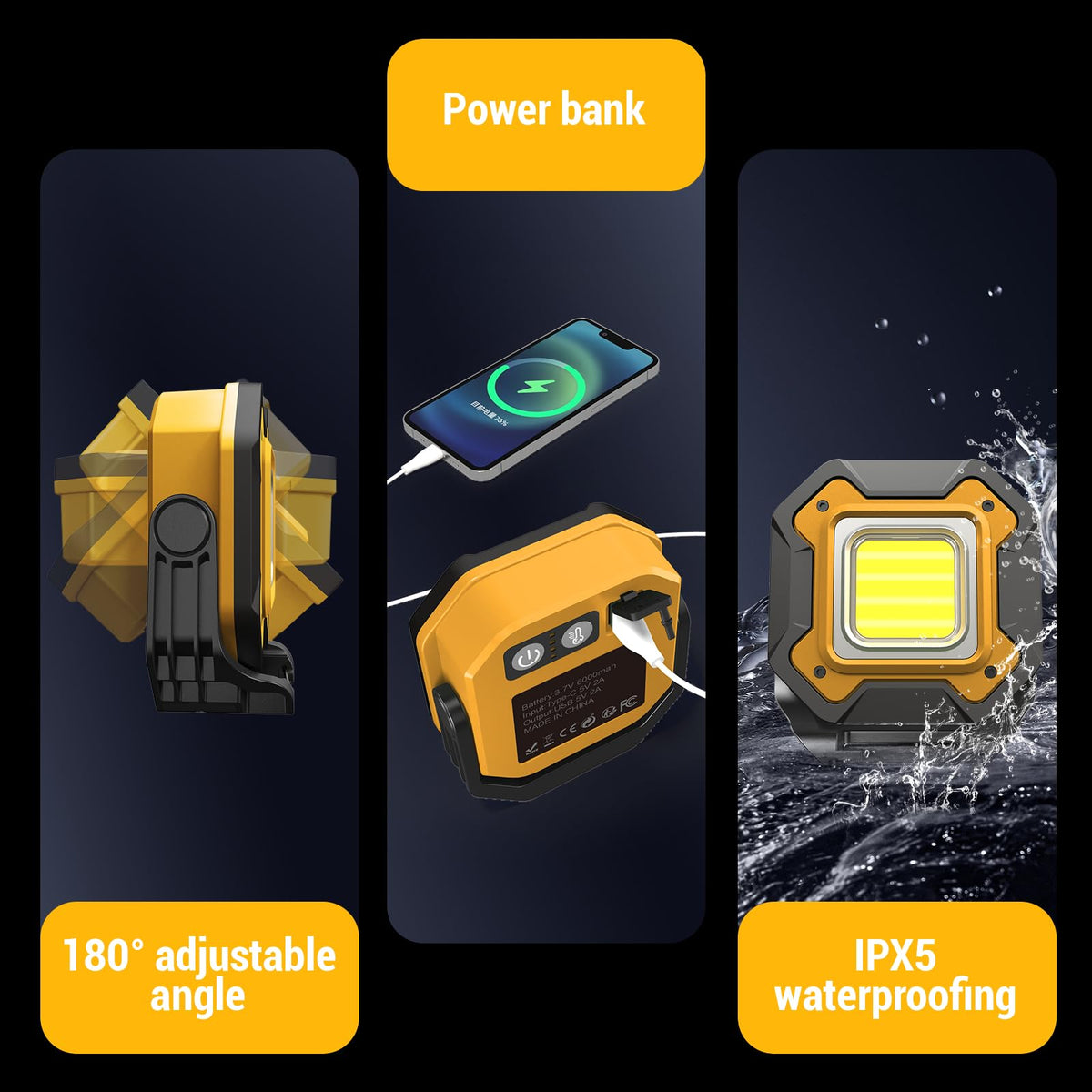 CedarAce offers 3000K, 4500K, and 6500K color temperatures for tasks.