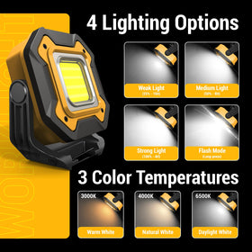 CedarAce light with IPX5 waterproofing for rain or splashes.