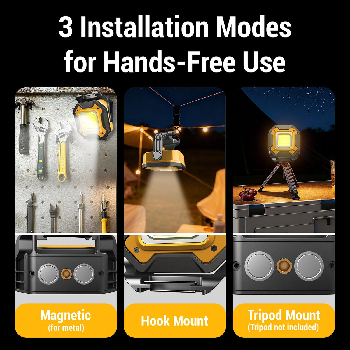 CedarAce light with 360° rotation for versatile directional lighting.