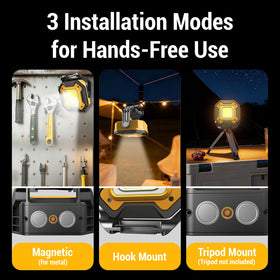 CedarAce light with 360° rotation for versatile directional lighting.