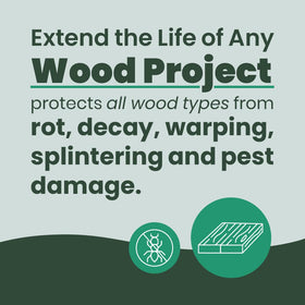 Cedarcide Cedarshield fast-drying formula enables quicker project completion.