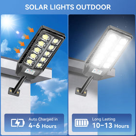 CEDIO 6000W motion sensor mode brightens on activity.