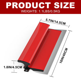 Ceeintee replaceable 0.38mm stainless steel blade for durable, precise mud application.
