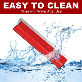 Ceeintee rounded-edge blade offers smoother mud movement and better control