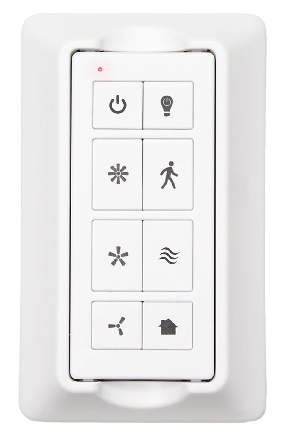 CeilingBreeze remote front view showing the compact design for quick pairing.
