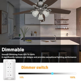 CeilingBreeze walk-away delay preserves energy while lights stay on briefly.