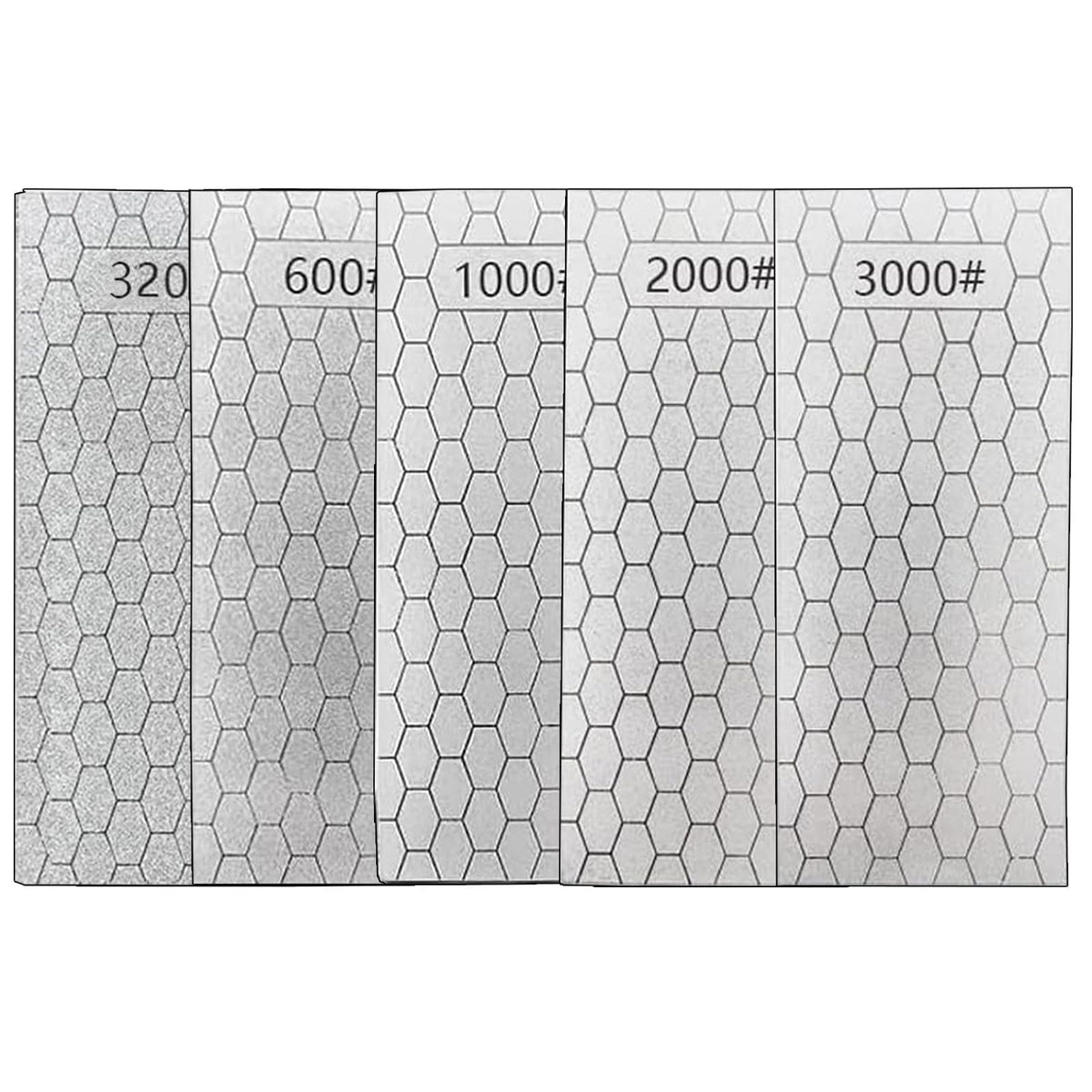 Ceilyweli Diamond Sharpening Stone Kit on honeycomb base for stable sharpening