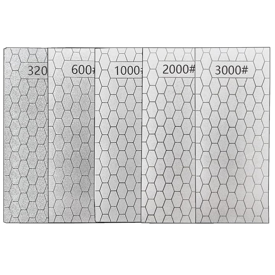 Ceilyweli Diamond Sharpening Stone Kit on honeycomb base for stable sharpening
