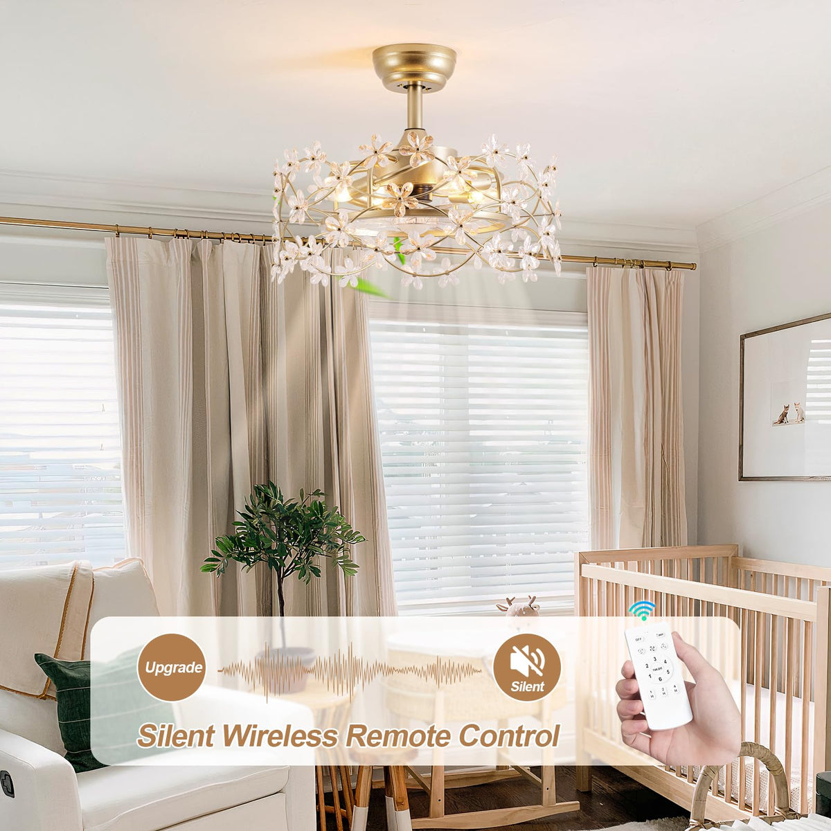 CELAVIEIOP remote control operation for effortless fan and light control