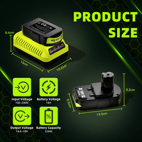 CelBatty battery LED indicator helps plan recharge.