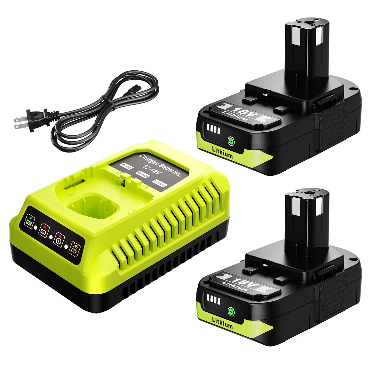 CelBatty 18V battery 3600mAh for Ryobi tools extends runtime.