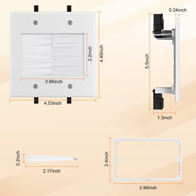 Celendor 9.8 ft power cord supports safe in-wall routing