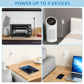 ETL-certified, fire-resistant PC material ensures safe operation.