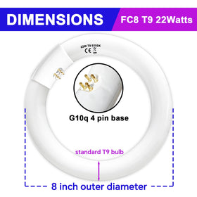 Celiwace 22W round bulb provides 1250 lumens for bright environments.