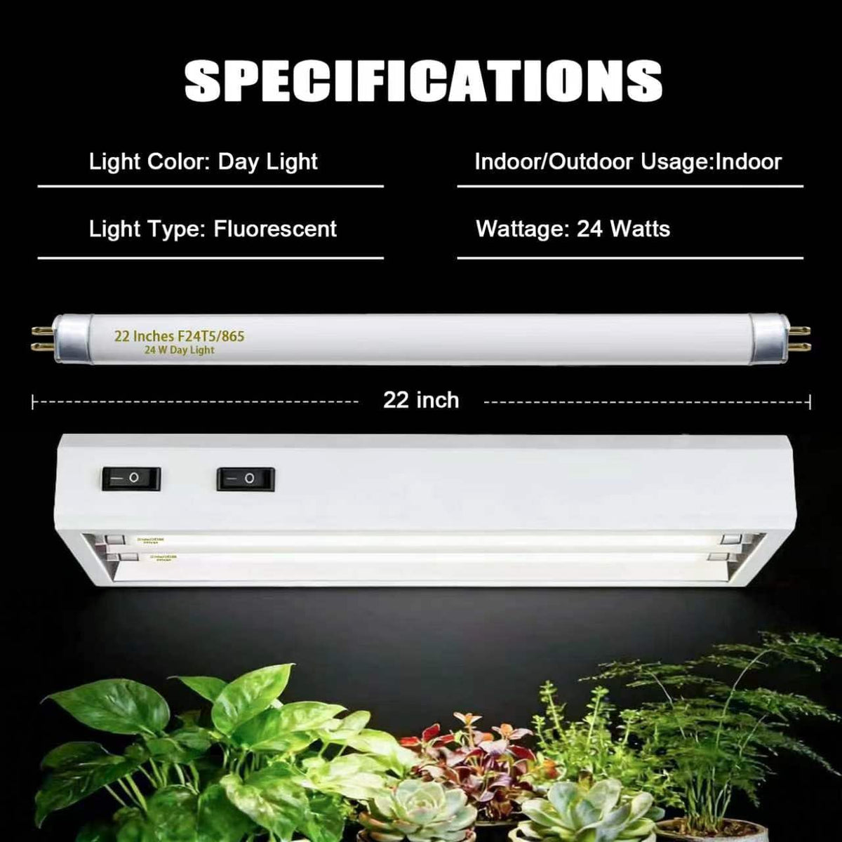 Celiwace 6500K full spectrum glow supports vegetative growth in indoor gardens.