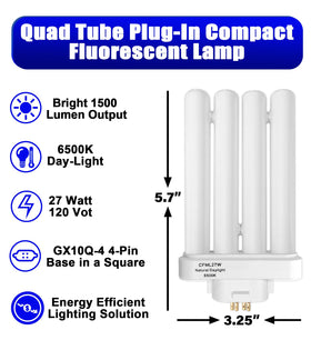 CFML27VLX 6-inch T4 bulb for crisp task lighting
