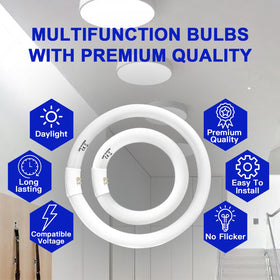 Celiwace daylight 6500K bulb creates crisp daylight-like illumination for task rooms.