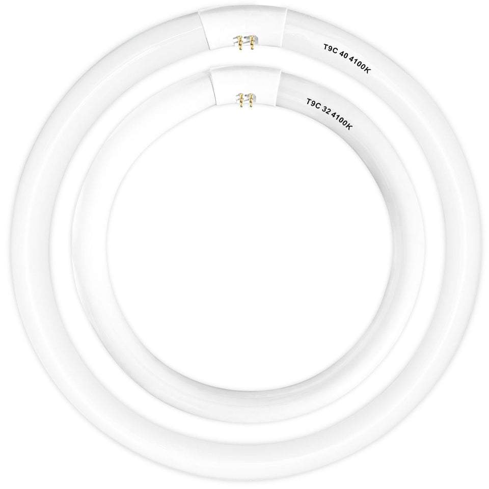 Celiwace FC16T9 40W 16in circline bulb emits bright 4100K cool white light.