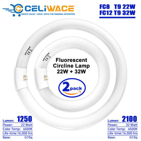 Celiwace replacement option for kitchen and bath ceiling lights.
