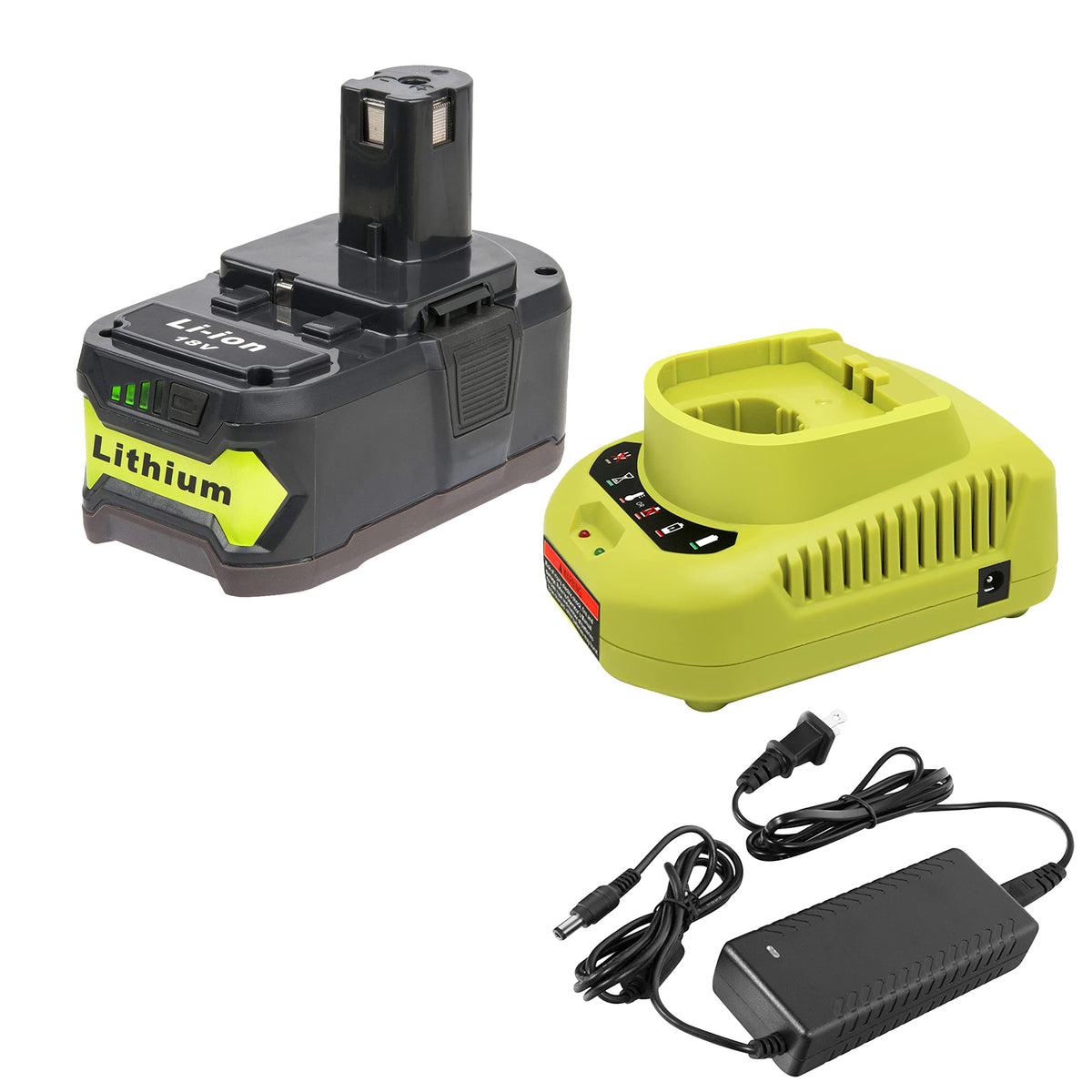 CELL9102 18V battery with 5000mAh capacity for longer tool runtime.