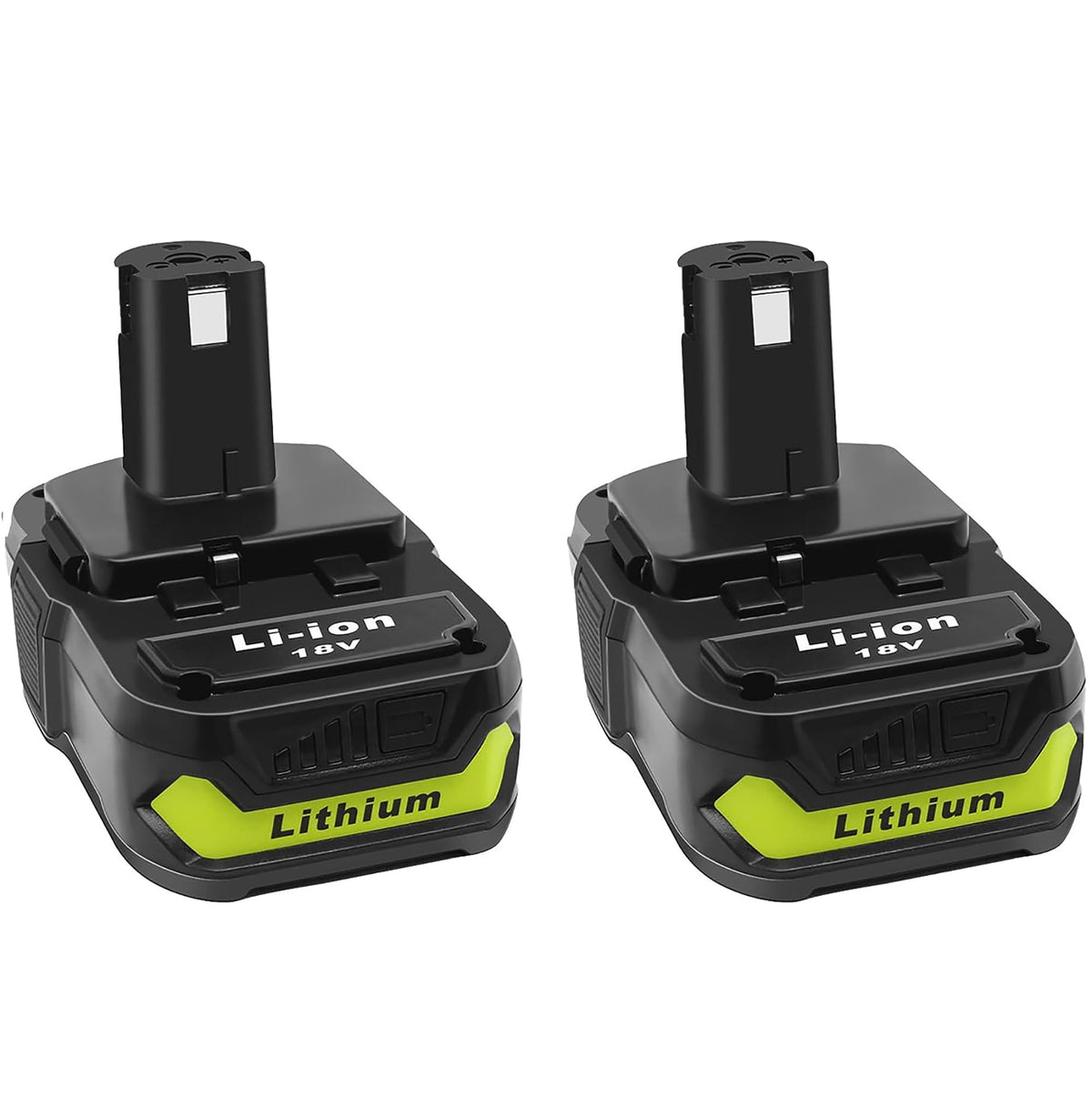 CELL9102 2-pack 18V battery compatible with Ryobi tools for extended run time.