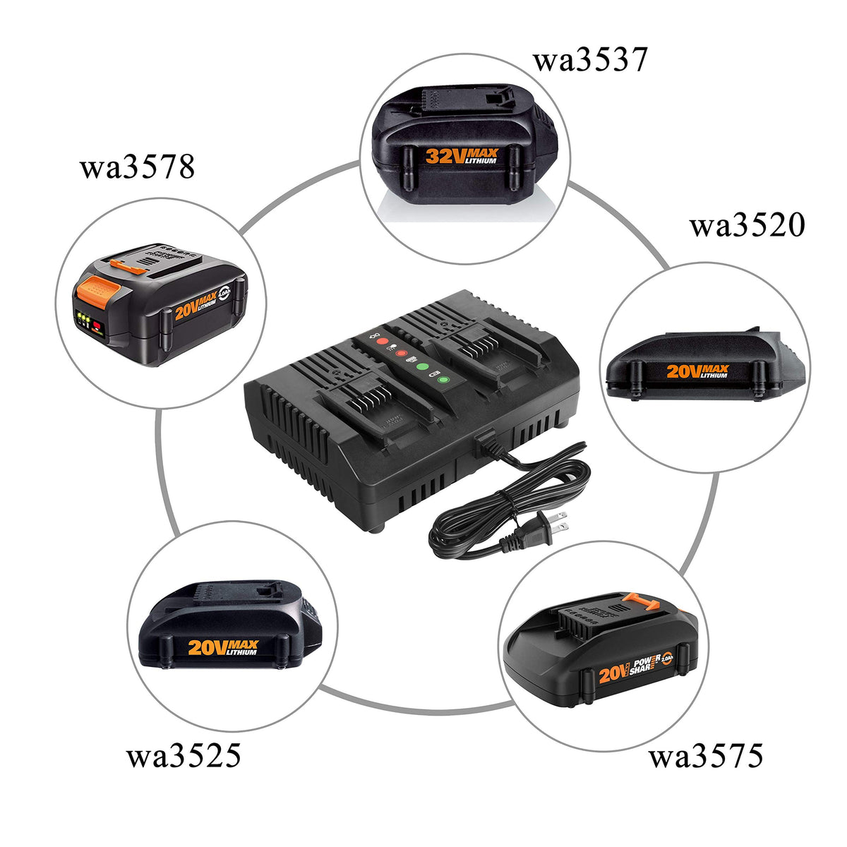 CELL9102 battery in use with a Worx tool for steady performance.