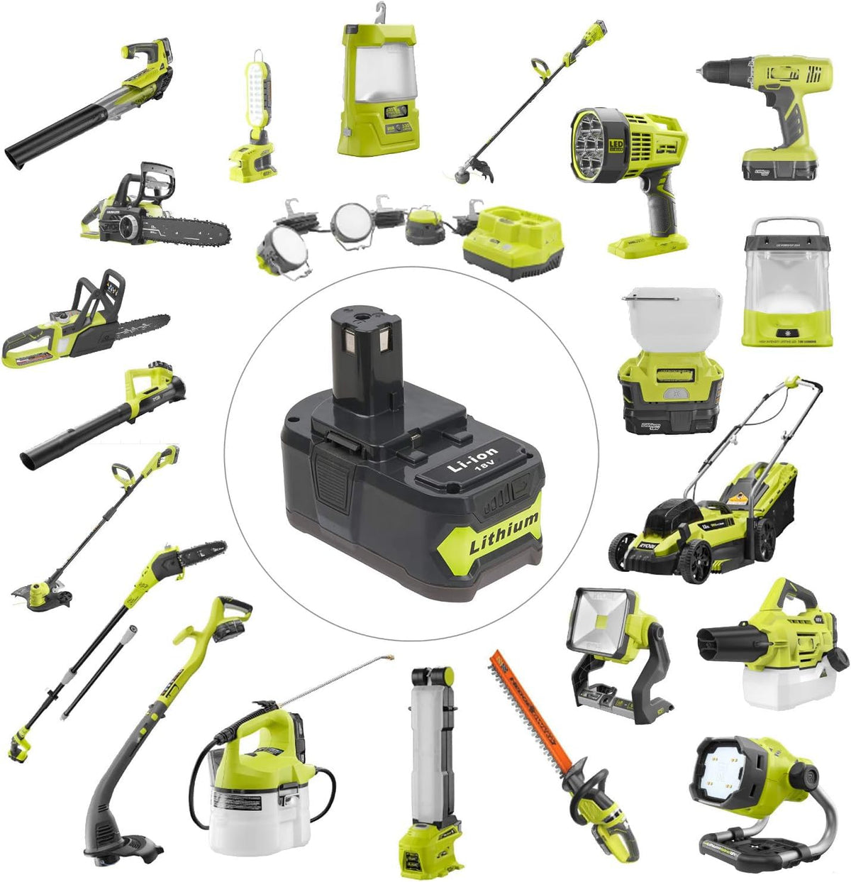 CELL9102 broad compatibility with 18V ONE+ cordless tools.