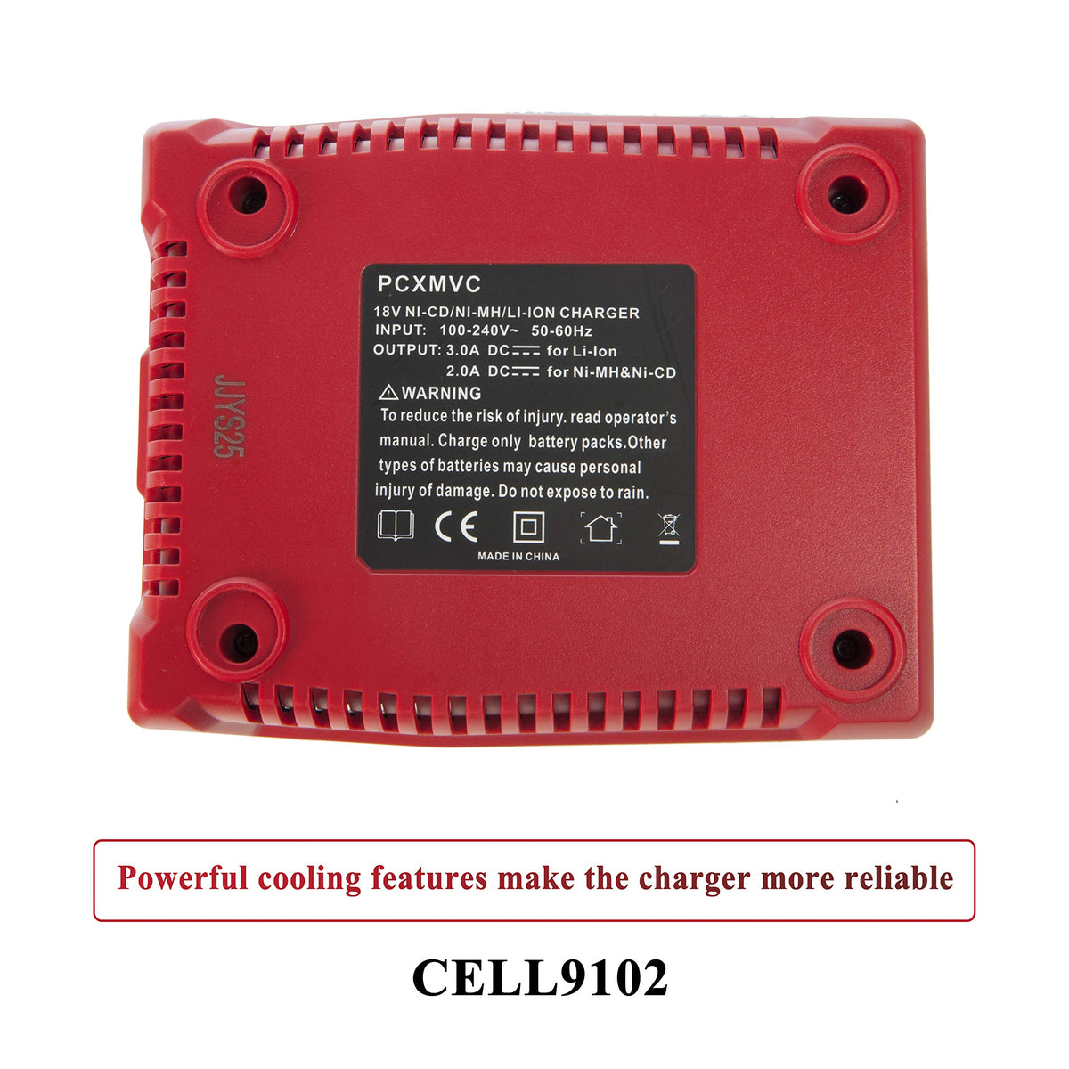 CELL9102 MultProtect safety system guards the battery and tool.