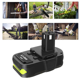CELL9102 Ryobi-compatible pack powering cordless tools during home improvement projects.