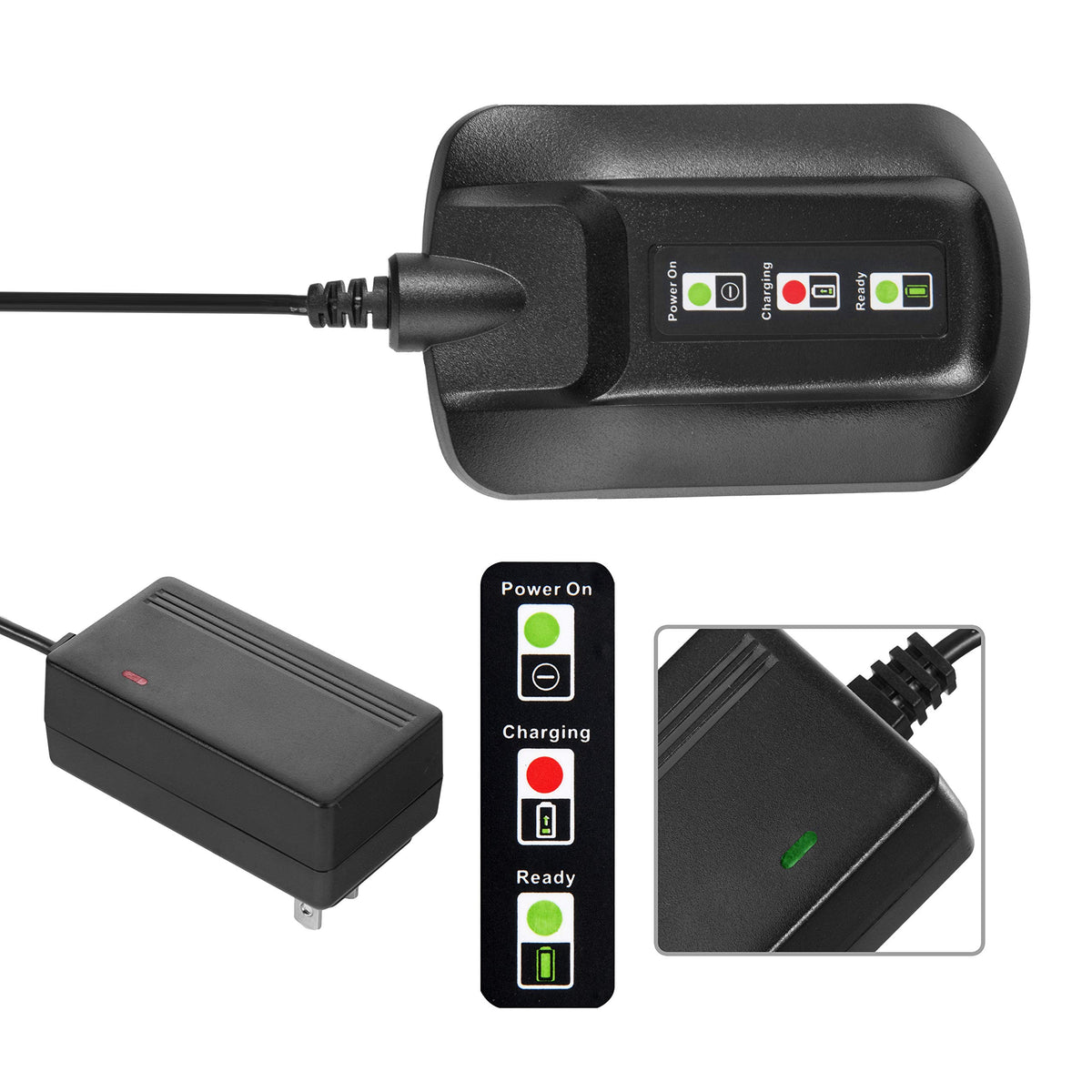 CELL9102 WA3742 LED indicator displays charging status at a glance.