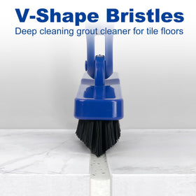 CELOX grout brush stiff bristles remove stubborn grime from grout lines