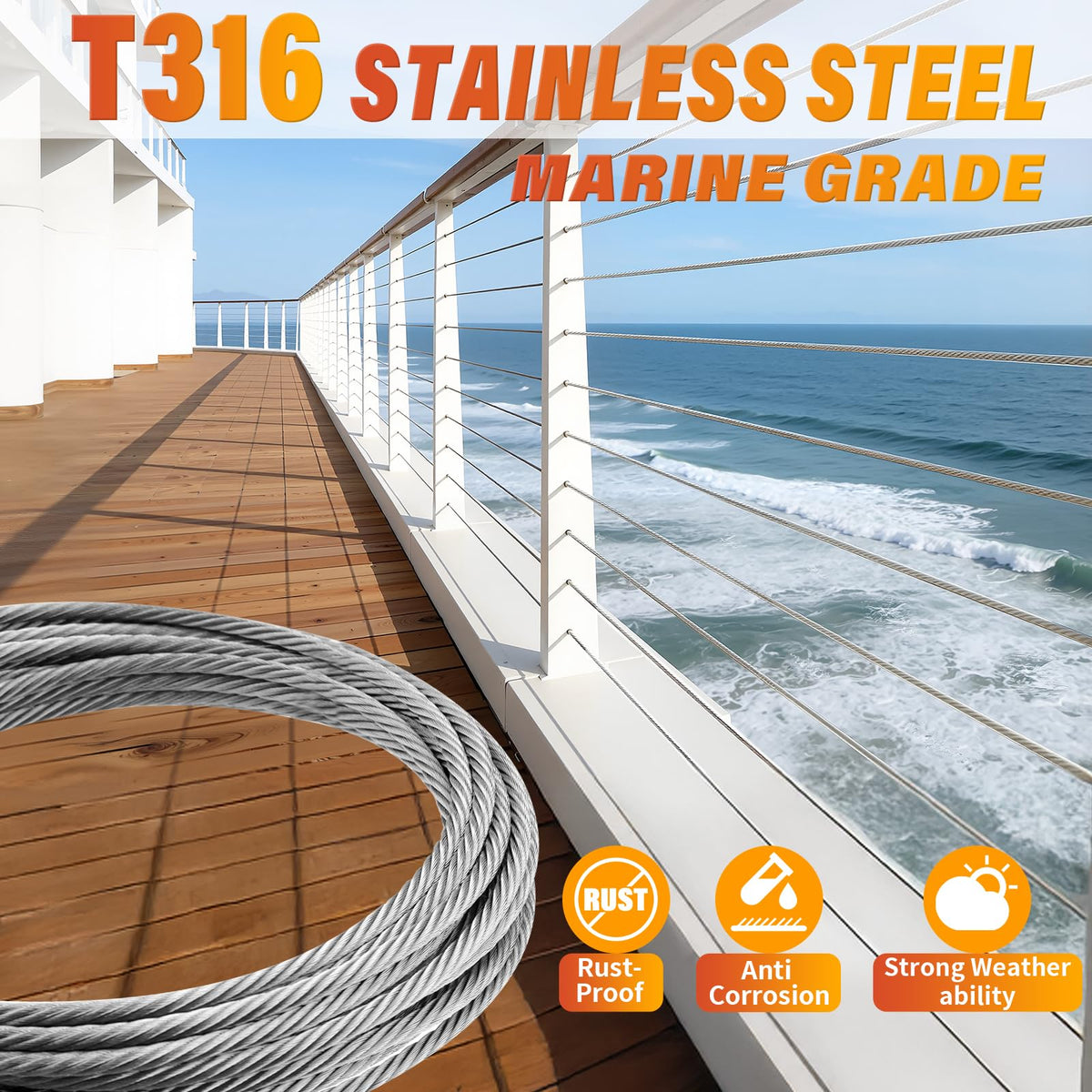 CELYND 7x19 braided strands deliver reliable tension and durability.