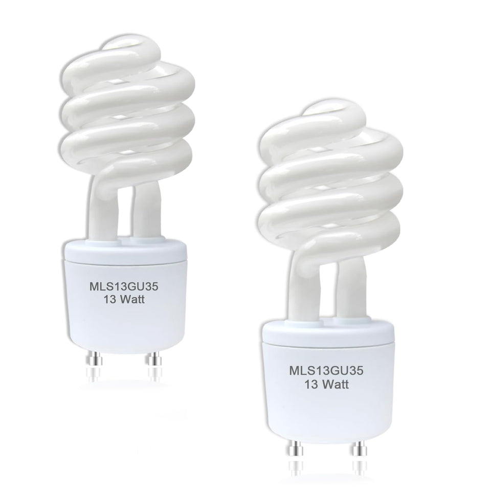 Cemlorot 2-pack MLS13GU35 bulbs illuminate bathrooms with bright, soft white light.