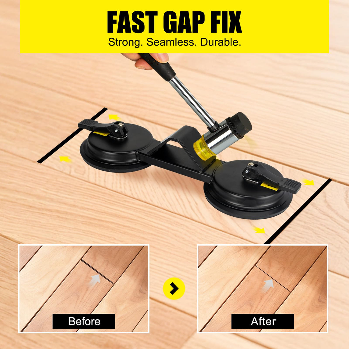 CenfeiTooL Floor Gap Fixer plank grabber helps secure boards during fixes.