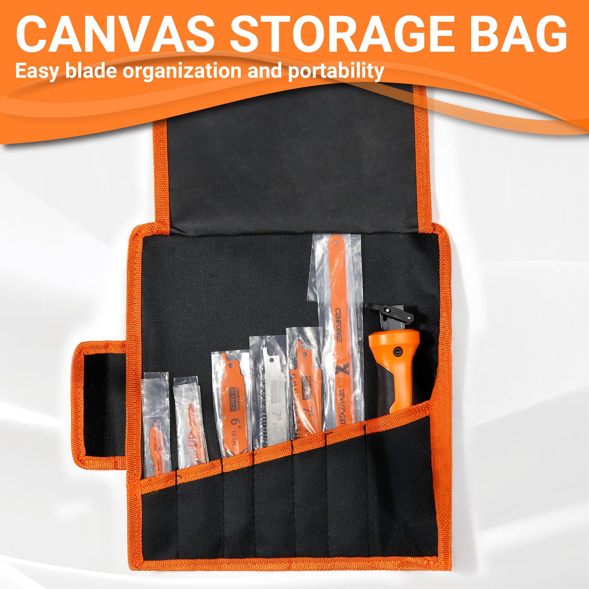 CENFORGE compact saw reaching tight spaces behind cabinets and under sinks.